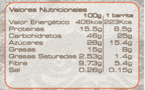 barrita energetica chimpanzee pasas nueces